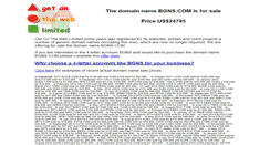 Desktop Screenshot of bgns.com